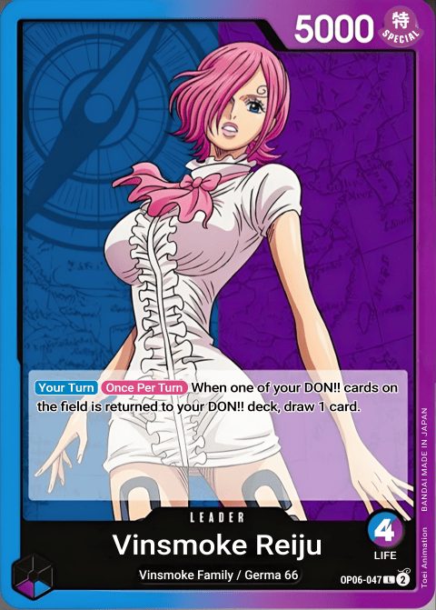 Vinsmoke Reiju (OP06-042) leader card