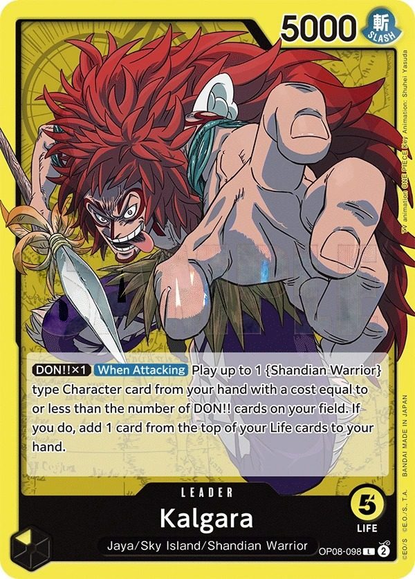 Kalgara (OP08-098) leader card