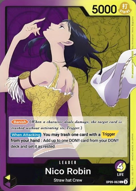 Nico Robin (OP09-062) leader card