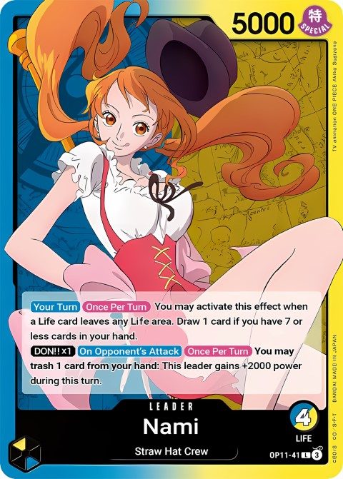 Nami (OP11-041) leader card