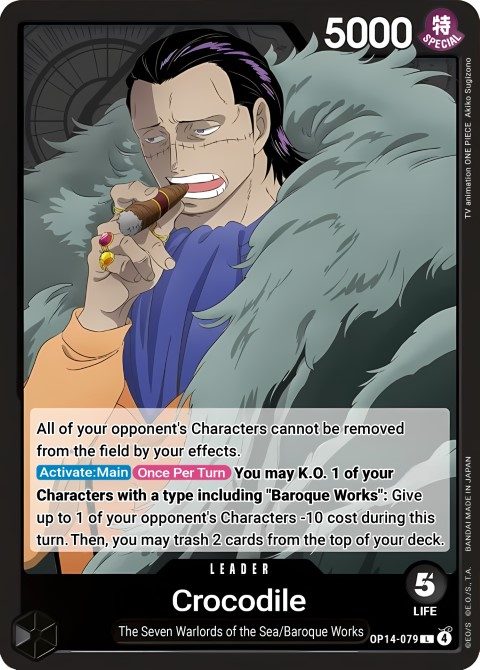 Crocodile (OP14-079) leader card