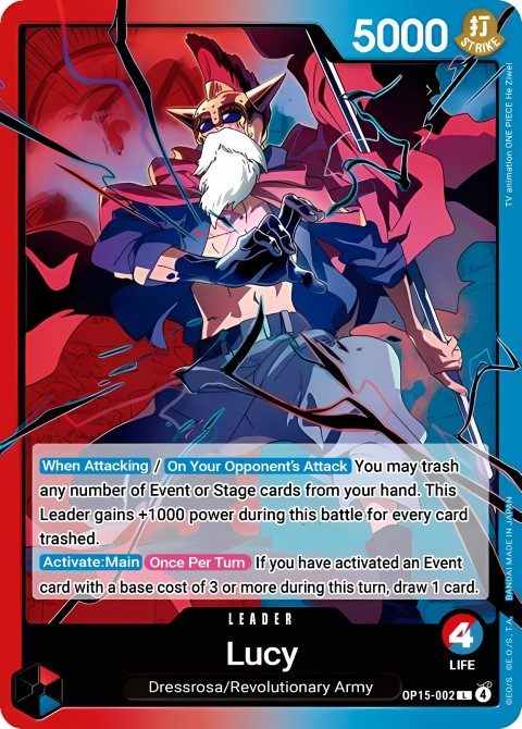 Lucy (OP15-002) leader card