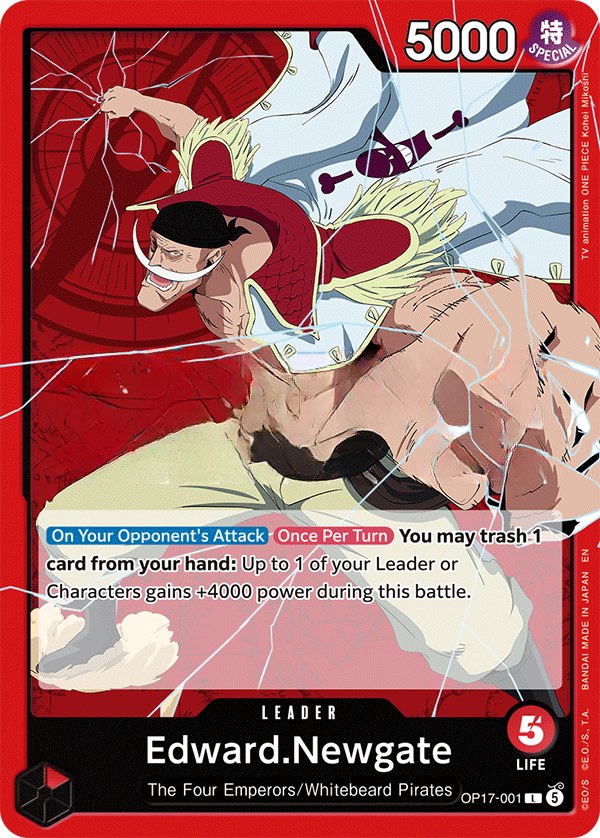 Edward Newgate (OP17-001) leader card