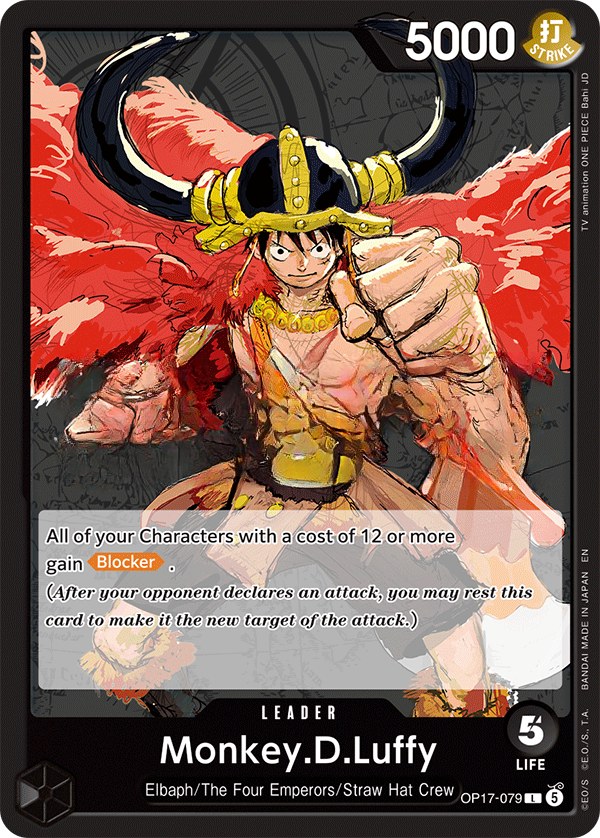 Monkey D. Luffy (OP17-079) leader card
