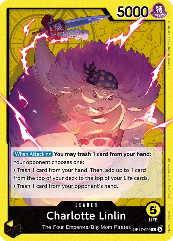 Charlotte Linlin (OP17-099) leader card