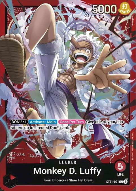 Monkey D. Luffy (ST21-001) leader card
