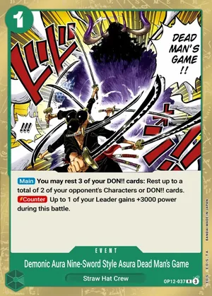 3 Demonic Aura Nine-Sword Style Asura Dead Man's Game