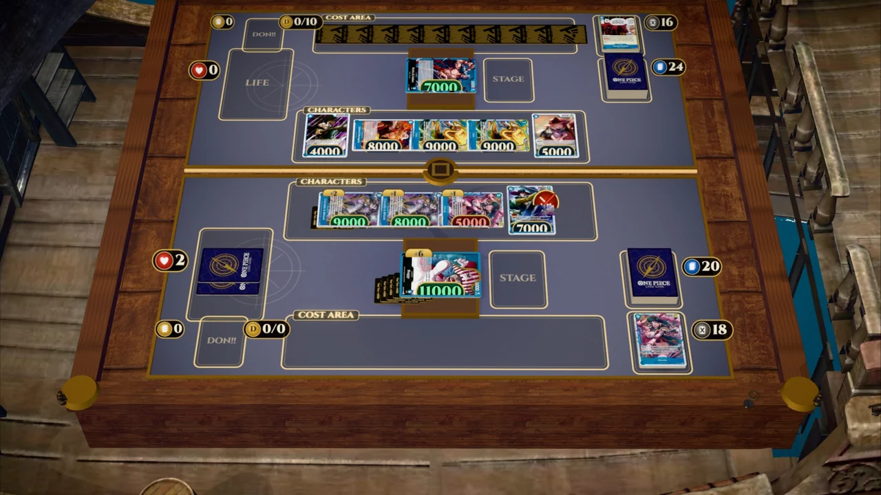 The kill on your 6th turn: the Leader with six DON!!, an 11000.